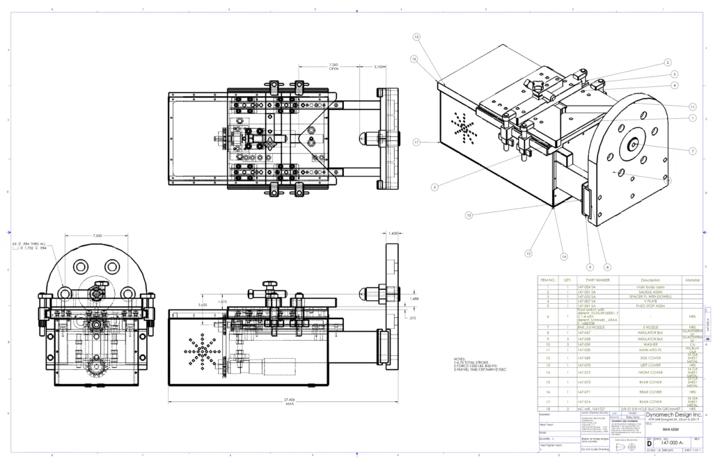 A INJECTION MOLD FIXTURE