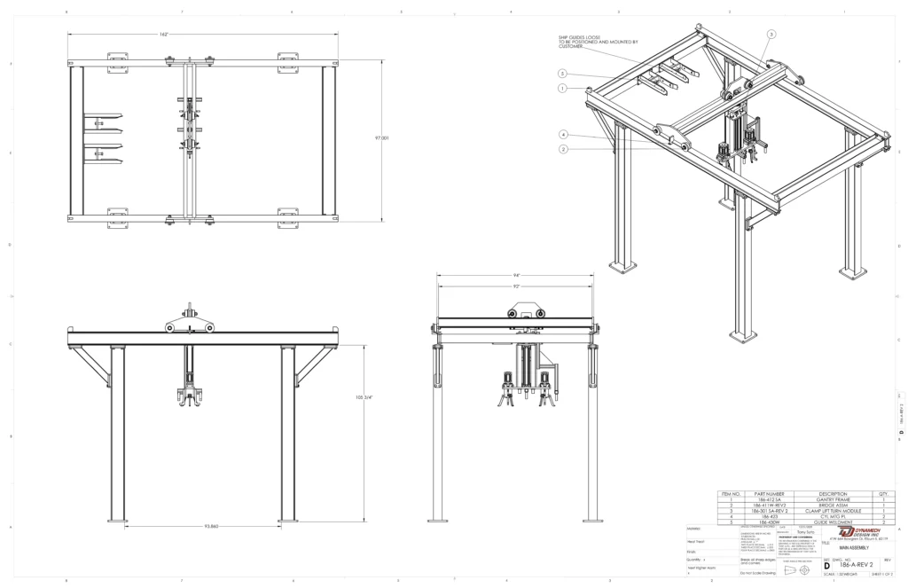 A WHEEL LOADER GANTRY